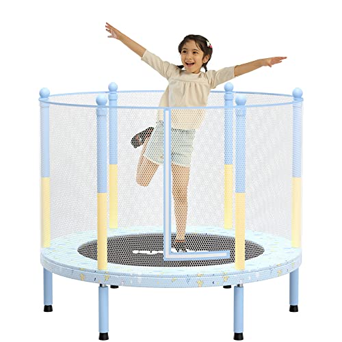 LEJUMP 子供用トランポリン 52インチ 直径130cm*高さ116cm 静音設計 耐荷重50KG 室内&室外 安定 丈夫 ..