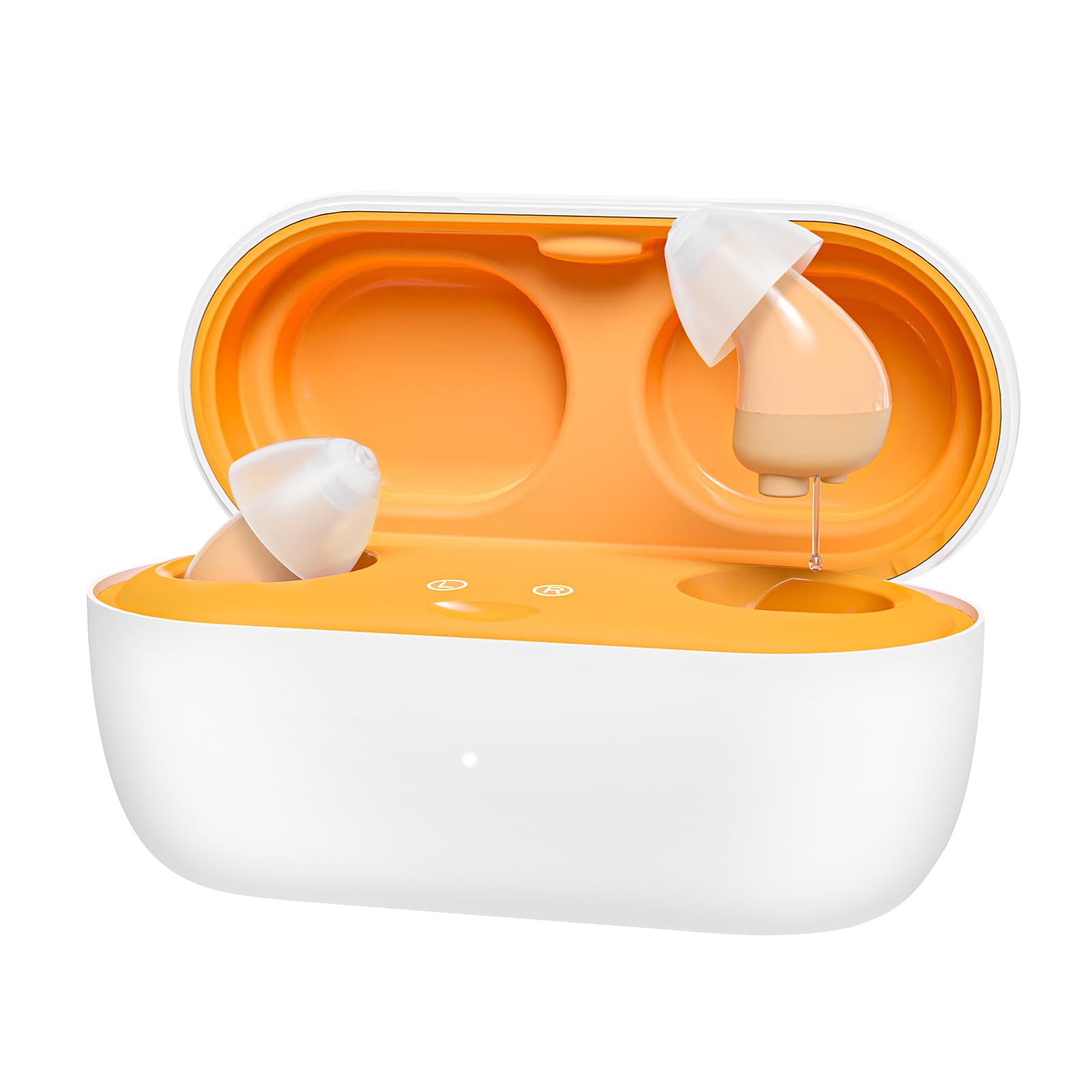 AuyeeSnc集音器高齢者超小型しゅうおんき 耳穴式両耳 USB充電式集音器 音声拡聴器/増幅器 簡単操作 5段階音量調節 両親 敬老の日 母の日 父の日 プ...