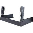 StarTech.com 19インチ サーバーラック/4U/2ポスト/卓上据置タイプ/取付奥行34.3cm/オープンフレームラック RK4OD