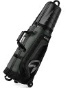 ゴルフバッグカバー 【キャスター付き・ハードシェル保護】 9.5型 / 48インチまで対応 OUTDOORMASTER 頑丈 軽量 ゴルフ トラベルカバー キャディーバッグ ゴルフバッグ カバー 軽量 輪式 折りたたみ コンパクト 雨や雪から守る