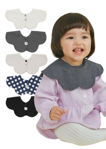 [Konny] Rj[xr[X^C5Zbg Baby Bib o[VuE360[O 99.9%R zE Vv xr[R[f | Zbg6(Black, Charcoal, Grid, Navy Gingham, Blue Do