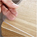 Yueboa テーブルクロス 透明 エンボス加工 60x110cm 厚さ1.5mm PVC テーブルマット クリア ビニール 無臭 PVC製 デスクマット テーブルカバー 縮みなし 防水 汚れ防止 撥水加工 はカスタマイズ可能です (透明 1.5mm, 6