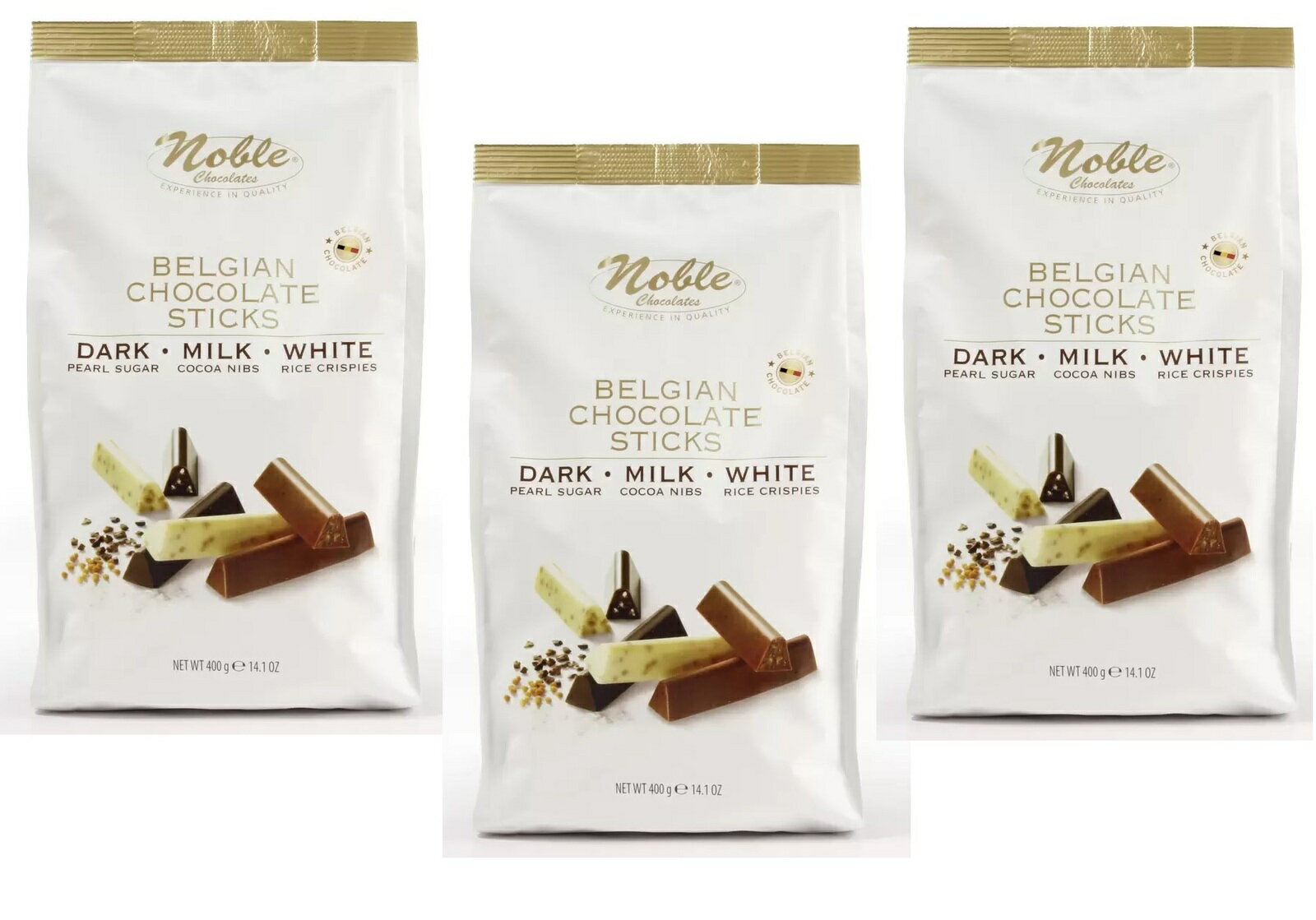 全国一律送料無料 あす楽3個セット ノーブル ベルギーチョコレートスティック ミックス 400g コストコ 全国一律送料無料 あす楽 賞味期限 2023年9月9日以降保証