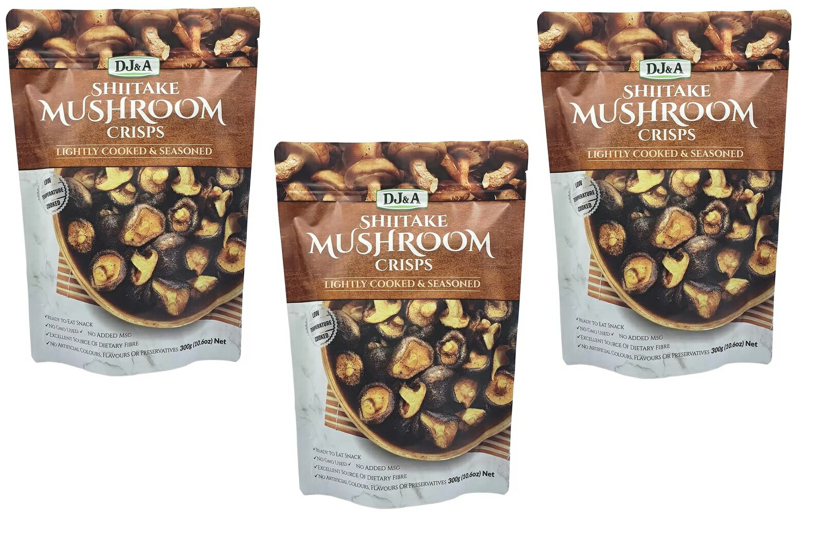 DJ&A シイタケマッシュルームクリスプ 300g × 3袋セット 全国一律送料無料 あす楽 賞味期限 2025/5/7のサムネイル