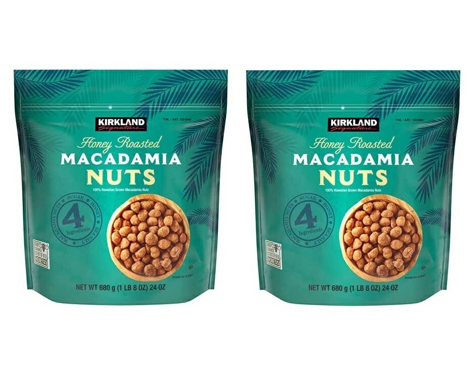 カークランドシグネチャー ハニーロースト マカダミアナッツ 680g × 2個セット コストコ 全国 ...