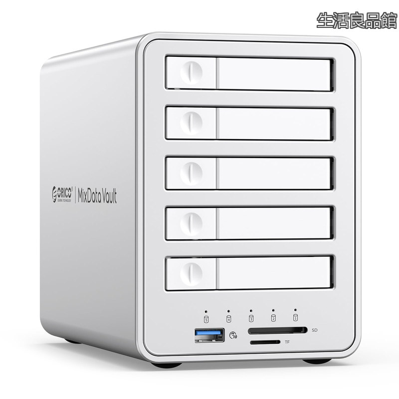 【送料無料】オールフラッシュ SSDケース 5台 8TB*5 RAIDケース 10Gbps USB3.2 Gen2接続 7-9.5mm 2.5インチSSD/HDD対応 デイジーフェイス機能付き アルミ合金制 SSD 外付けケース USB3.2 10Gbpsポート*2 SD/TFカードリーダー 8858RC3