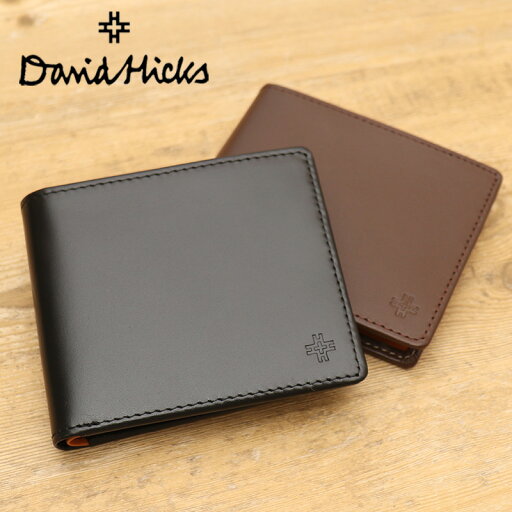 デービッド・ヒックス David Hicks 札入れ ブラック/ブラウン 本皮 牛革 メール便配送 父の日 デービッド・ヒックス David Hicks 札入れ ブラック/ブラウン 本皮 牛革 メール便配送 父の日