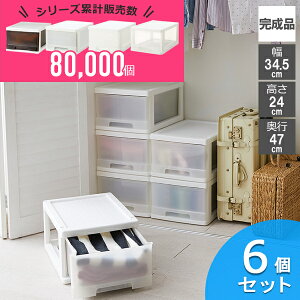 収納ボックス 収納ケース 衣装ケース 押入れ収納 6個セット 完成品 衣類ケース クローゼットケース 小物収納 衣類収納 洋服 収納 リビング収納 日本製 大掃除 【土日出荷】【大型】【送料無料】