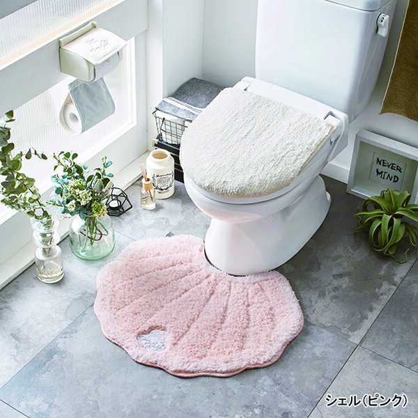 【セット商品】 メリージェラート マットが選べるトイレマット2点セット トイレマット セット おしゃれ 可愛い かわいい トイレ ピンク 白 ナチュラル