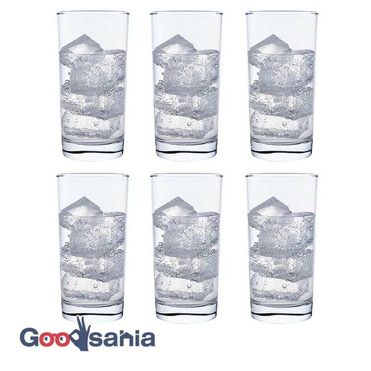 東洋佐々木ガラス タンブラーグラス HSタンブラー ロングタンブラー 365ml 6個セット 日本製 食洗機対応 割れにくい ガラスコップ グラス コップ 00549HS（ コップ ビールグラス ハイボールグラス ）