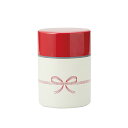 竹中 茶筒 祝い結び 小 レッド 250ml (T-56427)