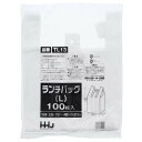 ハウスホールドジャパン レジ袋 ランチバックタイプ Lサイズ ホワイト TL13 100枚入 ( テイクアウト 持ち帰り 飲食店 お弁当 弁当 ランチ エコバッグ ゴミ袋 小さめ 小さい 小 )