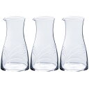 東洋佐々木ガラス 徳利 冷酒の器 冷酒カラフェ 3個セット クリア 約310ml 00247-C674
