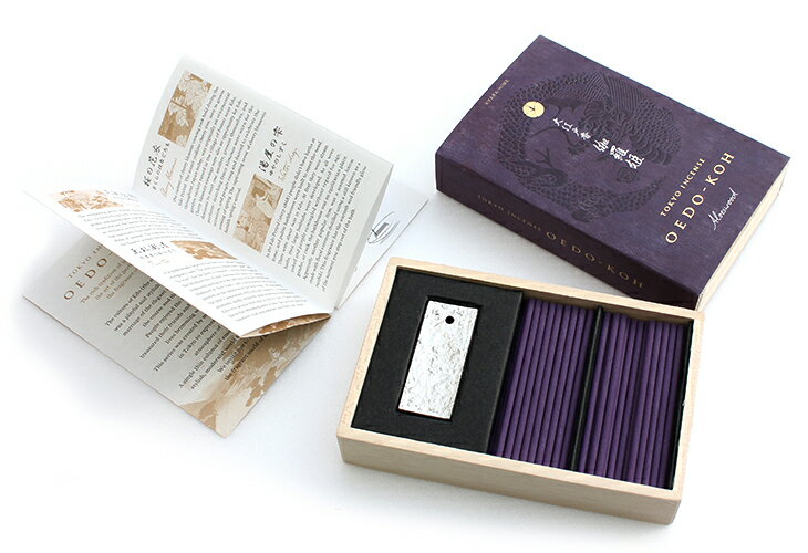 日本香堂 お香 スティック 大江戸香 伽羅姫 スティック60本入 香立付