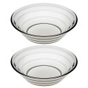 東洋佐々木ガラス ボール ルラック 食洗器対応 日本製 2個セット グレー 約φ15×4cm P-53305SS-JAN