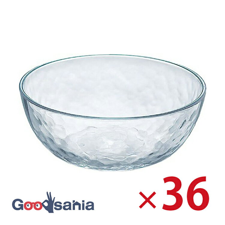 【ケース販売】 東洋佐々木ガラス 中鉢 グラシュー ボール 17 日本製 食洗機対応 クリア 約φ17.0×6.5cm、最大径約17.0cm 36個入 P-54322-JAN 業務用