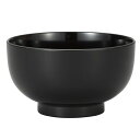 宮本産業 お椀 汁椀 おせちプレート クリーンコート加工 黒 360ml