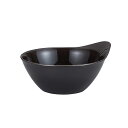 宮本産業 大鉢 持ちやすい深鉢 クリーンコート加工 黒溜 1100ml