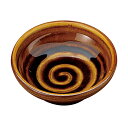 セール ヤマサ坂井陶器 宗峰窯 皿 アメ釉 うず タレ入れ φ9.4×3.4cm 326-41-503