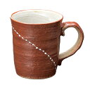 セール ヤマサ坂井陶器 宗峰窯 マグカップ 回点 茶 φ8.2×9.4cm(275cc) 753-14-013