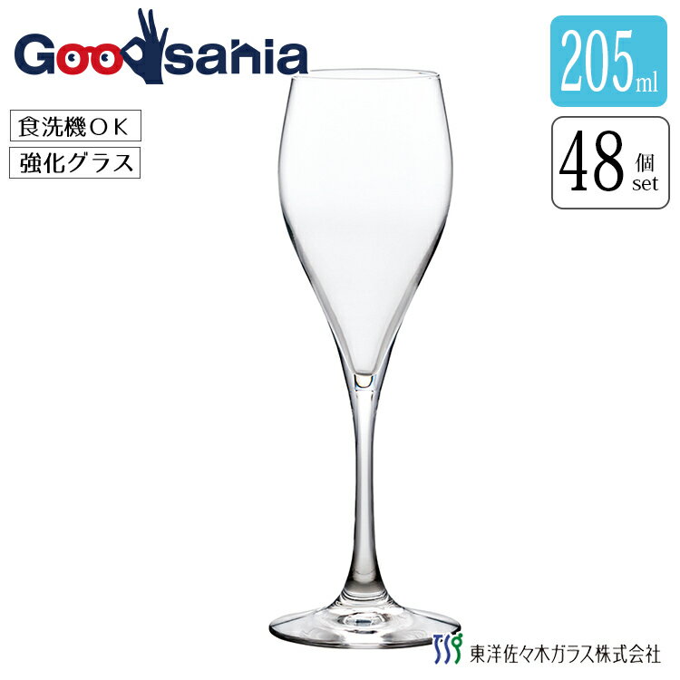 本体サイズ約φ5.6×20.7cm、最大径約7.2cm(1個あたり) 本体重量約6720g 素材・材質ソーダライムガラス 原産国日本 商品説明●いつものシャンパンが別格の美味しさに！細長いスタイルが美しいシャンパングラスです。●クリスマスや誕生日のお祝いなどのシーンで大活躍！お店のようなきれいな気泡と、上品な香り・味を楽しんでいただけます。●シャンパンやスパークリングワインの味わいを口いっぱいに感じられるので、いつもの晩酌やディナーが特別なものに・・・●丈夫で使いやすいうえに、やわらかな口当たりでいつも飲んでいるお酒やドリンクがよりおいしく感じられます。●普段使いはもちろん、お酒好きのご友人やご家族、上司の方へのプレゼントにもおすすめです。●どんな場所にも合わせやすい飽きのこない形なので、バーやレストラン、結婚式場などでの業務用にも最適です。●食洗機対応なので、お手入れが簡単でご自宅で使うのにぴったりです。●安全の日本製なので、いつでも安心してご使用いただけます。容量:約205ml食洗機対応:可電子レンジ対応:不可 商品区分 当店では、ギフトラッピング（熨斗対応を含む）はお受けすることができませんので、あらかじめご了承ください。 【関連キーワード】グラス ガラス コップ 国産 ウイスキー カクテル ビール ワイン シャンパン ステム 脚 足 おしゃれ ギフト 業務用