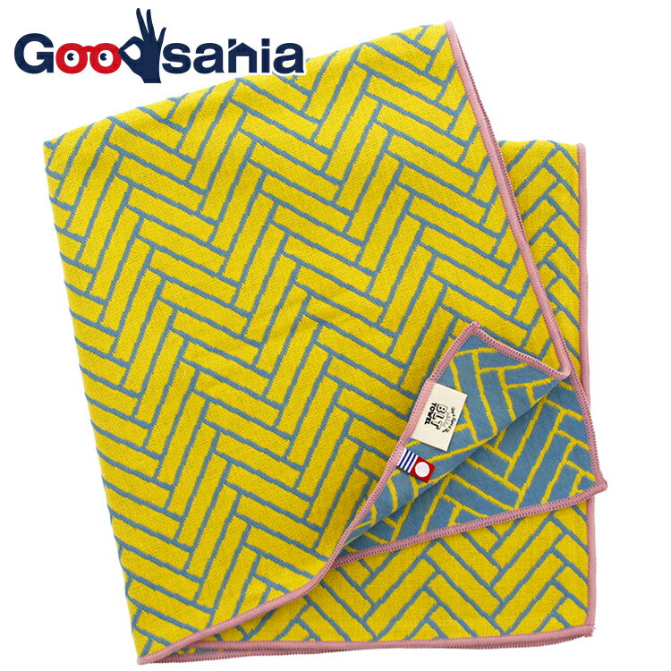 田中産業 今治タオル ハンドタオル BLT TOWEL マルチタオル ヘリンボーン 日本製 イエロー 約50×50cm (..