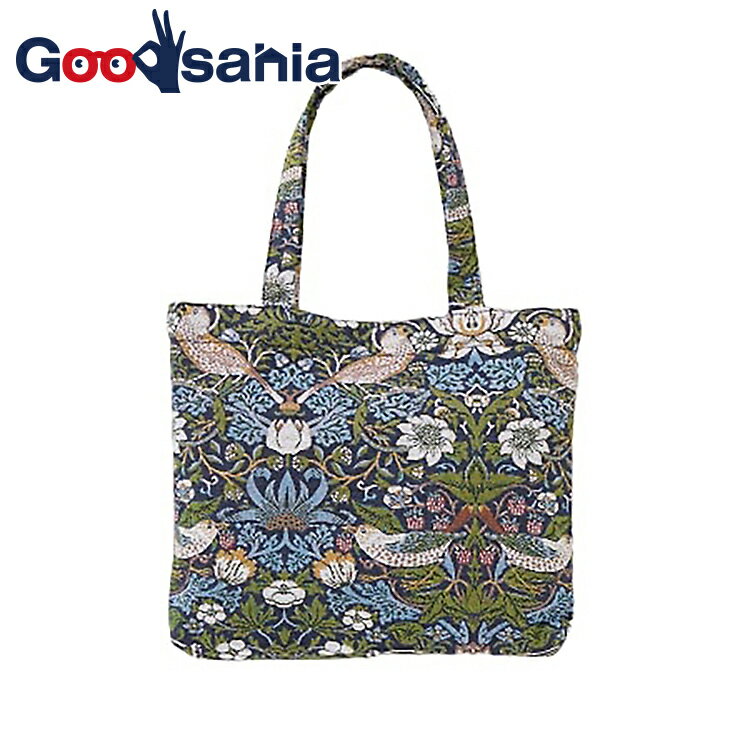 パシフィックGLD トートバッグ ゴブラン バード＆ストロベリー 31×25×8cm 78042 （ バッグ 袋 カバン 手提げ てさげ ショッピング ゴブラン織り 花柄 高級感 レトロ ）