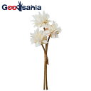 アスカ 造花 ミニフラワー バンチ クリームホワイト 全長約29cm 花径約6.5cm A-34393-011 1束(3本組) ( 花束 北欧 フラワーアレンジ...
