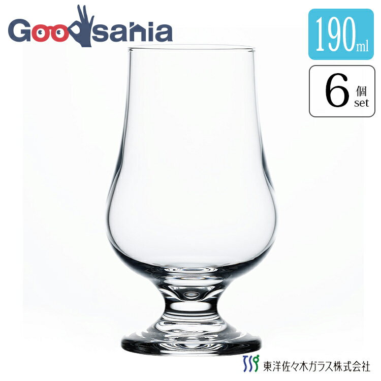 本体サイズ約φ4.9×11.5cm、最大径約6.7cm(1個あたり)本体重量約720g素材・材質ソーダライムガラス原産国日本商品説明・重厚なコクや苦みを引き立ててくれる、飲み口がすぼんだ形のウイスキーグラスです。・口当たりの良いグラスを使えば、いつものお酒が一層美味しく感じます。・香りをしっかりと捉えてくれるので香りを楽しんだり、ストレートや水割りで味わったり・・・お好みの楽しみ方を。・ウイスキーはもちろん、クラフトジンやクラフトビール、日本酒などにもお使いいただけます。・ガラス製のグラスは飲み物をより際立たせ美しく見せてくれるので、パーティーや特別な日にもぴったりです。・父の日の贈りもの、結婚記念日やお誕生日の旦那さんへのプレゼントにおすすめです。・ウイスキー好きのお友達や上司の方へのお礼やお祝いなど、ギフトシーンにも喜んでもらえそうです。※リニューアルに伴い、パッケージ・内容等予告なく変更する場合がございます。予めご了承ください。容量:約190ml ／ 食洗機対応:可商品区分当店では、ギフトラッピング（熨斗対応を含む）はお受けすることができません。リニューアルに伴い、パッケージ・内容等予告なく変更する場合がございます。予めご了承ください。【関連キーワード】ステムグラス ステム 190 脚付き 脚 足 グラス ウイスキーグラス ワイングラス 酒杯 ガラス ガラス製 食洗機対応 透明 無地 おしゃれ 御洒落 オシャレ シンプル 酒 お酒 ウイスキー ワイン クラフトジン ジン クラフトビール ビール 日本酒 業務用 父の日 ギフト プレゼント テイスティンググラス 単品・複数・ケース販売はこちら テイスティンググラス 専用1個箱入 はこちら テイスティンググラス 専用リッド(フタ) はこちら