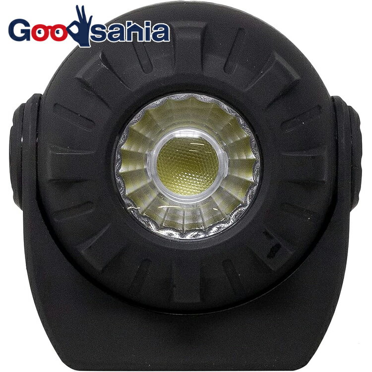 ムサシ LEDライト RITEX 充電式 マルチLEDライト 3Wボール型 ブラック 約10×9.5×7cm COB-WL004 ( ライ..