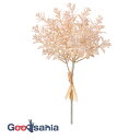 アスカ 造花 ミニリーフバンチ ペールピンク 全長:約23cm、幅:約16cm 1束(3本組) A-44116-003B ( リアル 本物そっくり 花 フラワーアレンジメント 屋内 前撮り 結婚式 )