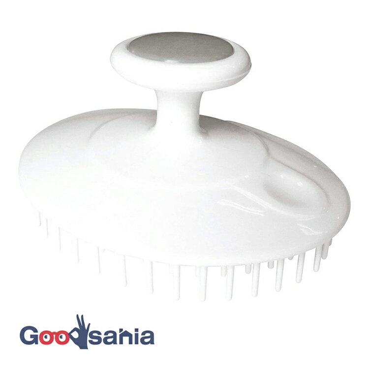 東和産業 リラケア シャンプーブラシ 日本製 ホワイト 約8×10×5cm 32322 ( シャンプーブラシ ブラシ 丸形 丸型 丸 頭皮 髪 ヘア 洗浄 風呂...