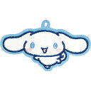 ジェイズプランニング チャーム サンリオ もこもこ 刺繍 ワッペン バッグチャーム シナモロール ホワイト 約5.5×9.5×1cm Wcm004 ( 取り付け...