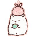 ジェイズプランニング チャーム サンエックス もこもこ 刺繍 ワッペン バッグチャーム すみっコぐらし しろくま ホワイト 約6×10×1cm Wcm007 (...