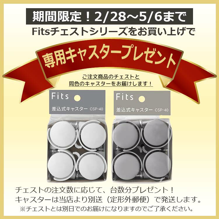 【期間限定!10/30〜1/5まで キャスター & せいとんボックス プレゼント】 Fits チェスト フィッツプラス 【 メッシュ 4段 幅75cm ブラウン 】 奥行約41×幅75×高さ85cm FM7504 天馬 ( 引き出し 収納 ) [2]