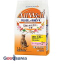 AllWell 10種の自然素材 避妊・去勢した猫の体重ケア 筋肉の健康維持用 サーモン&ツナ味 1.2kg (300g×4袋)