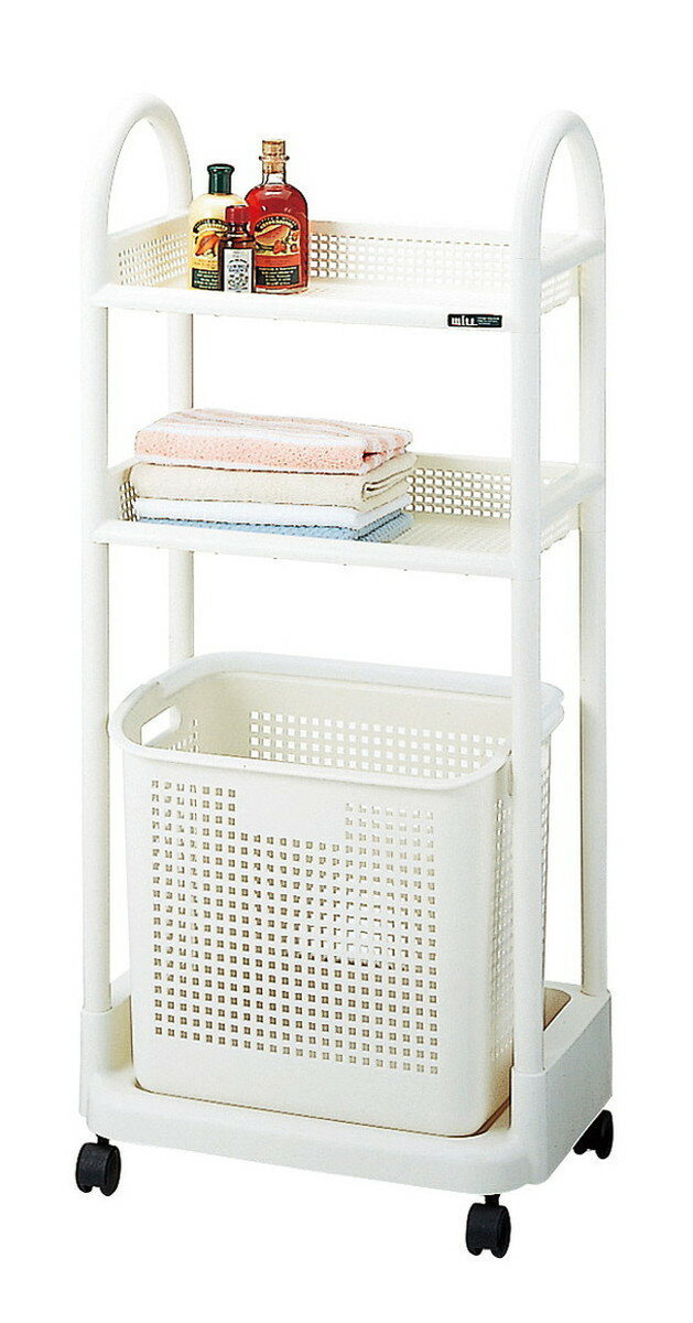 アスベル 部屋干し 室内干し 屋内干し 梅雨 洗濯 浴室用ラック ランドリーラック3段(7404) ホワイト