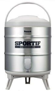 ピーコック魔法瓶工業 ステンレスキーパー ウォータージャグ 広口タイプ 8.1L (INS-80(H)) グレー