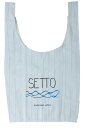 セール SETTO エコバッグマルシェバッグストライプ柄(約72×43cm)(4)
