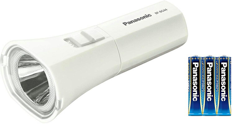 パナソニック LED懐中電灯 乾電池エボルタNEO付 BF-BG44K-W