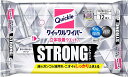 花王 クイックルワイパー フロア用掃除道具 立体吸着ウエットシート ストロング ガンコな油汚れ対応 12枚入