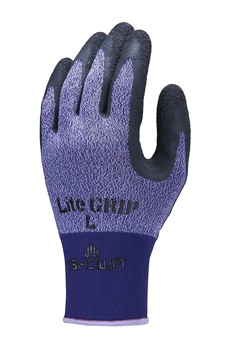 ショーワグローブ 軽作業用手袋 No.341 ライトグリップ パープル Lサイズ 1双