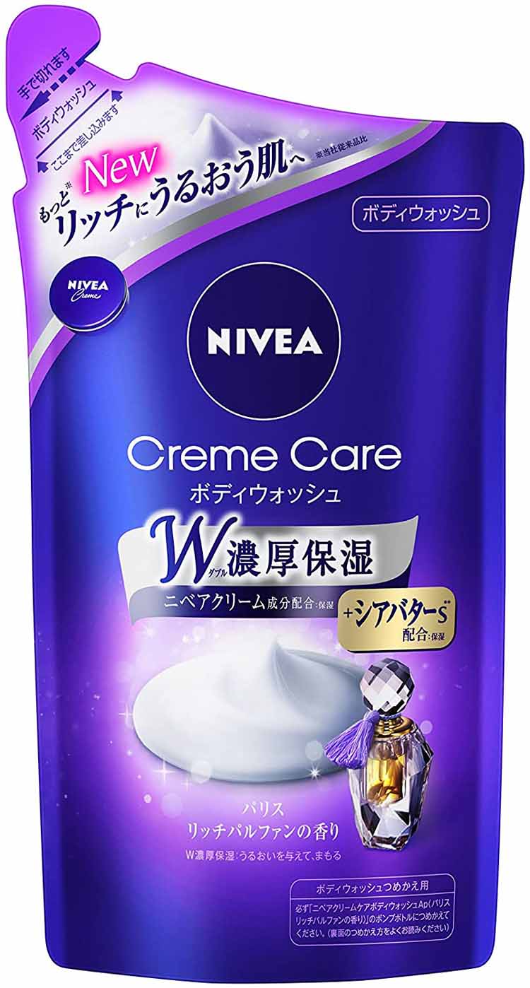 ニベア クリームケア ボディウォッシュ / つめかえ用 / 360ml / パリスリッチパルファンの香り