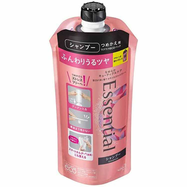 花王 エッセンシャル ふんわりツヤシャンプー詰替用 340ml