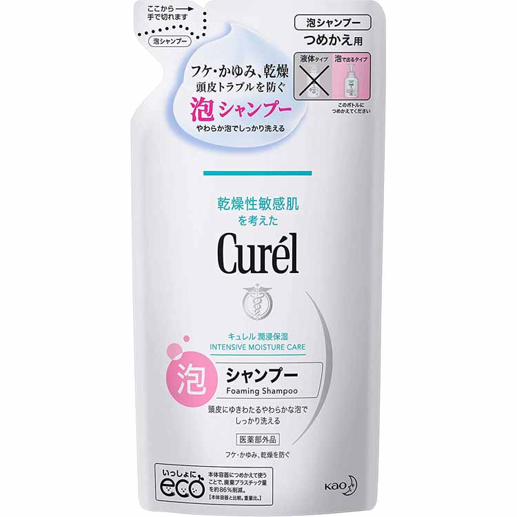 花王 キュレル 泡シャンプー つめかえ用 380ml