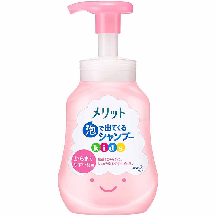 花王 メリット 泡で出てくる シャンプー キッズ からまりやすい髪用 ポンプ 300ml