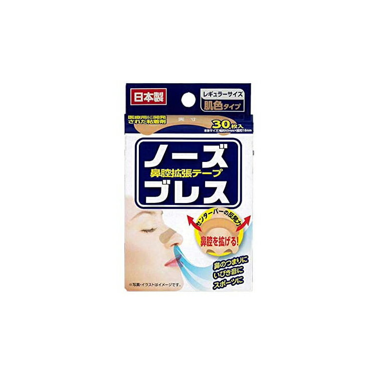 奥田薬品 鼻腔拡張テープ ノーズブレス レギュラー 30枚入