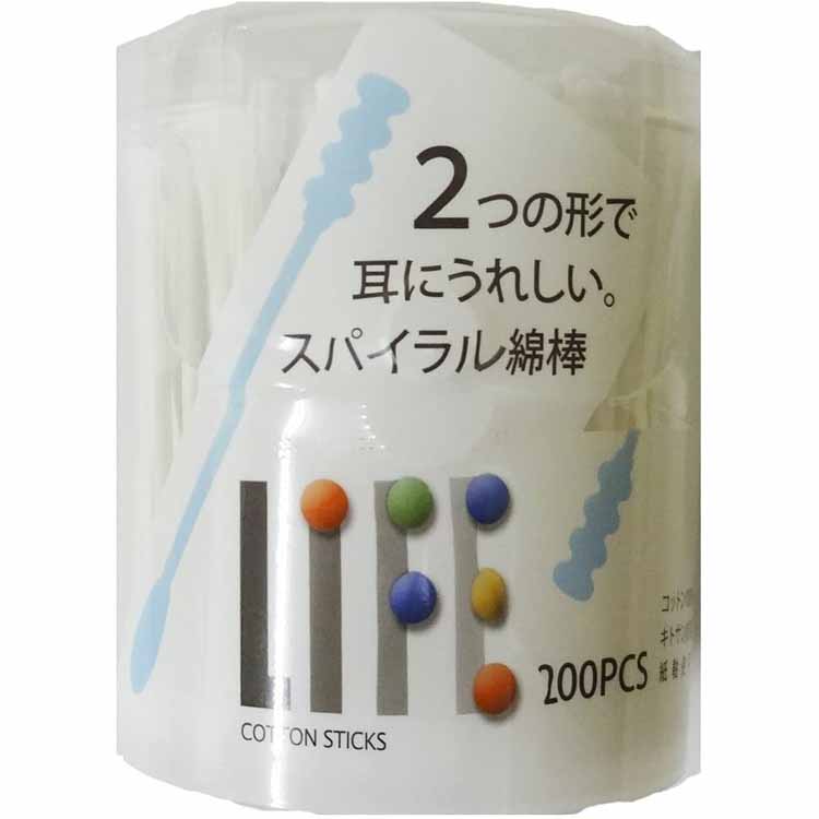 スパイラル綿棒円筒(200本入)
