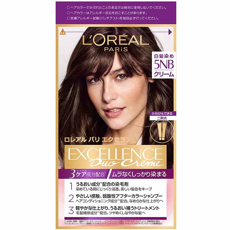 L'Oreal Paris(ロレアルパリ) エクセランス N クリームタイプ 5NB 自然な栗色 1セット