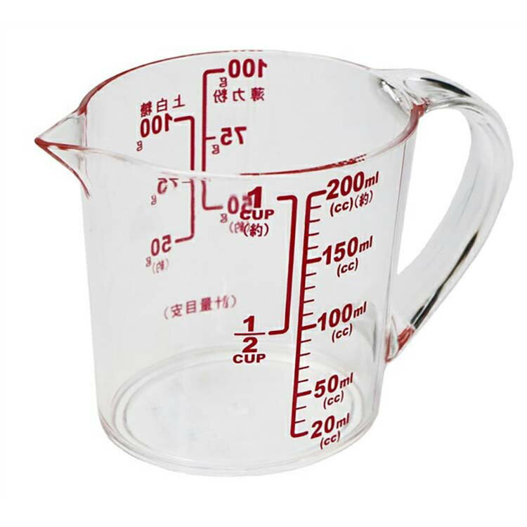 パール金属 ベジライブ 大きい目盛耐熱計量カップ200(CC-1052)